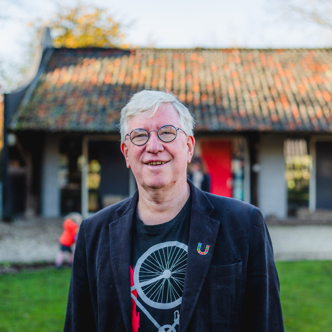 Fred Dekkers bij molen de Ster