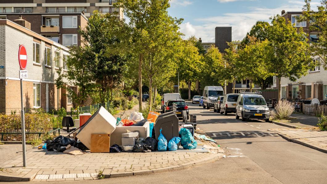 Vuil op straat